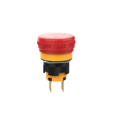 Emergency stop switch, e-stop button, push button, panel mount switches, rjs electronics ltd