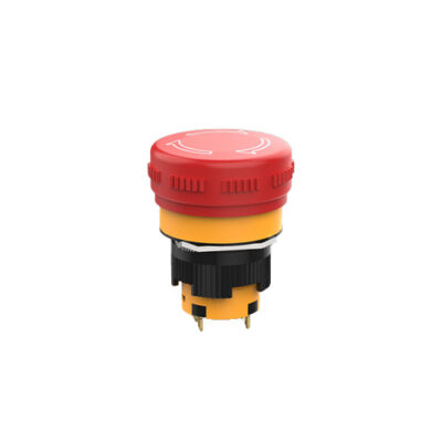 Emergency stop switch, e-stop button, push button, panel mount switches, rjs electronics ltd