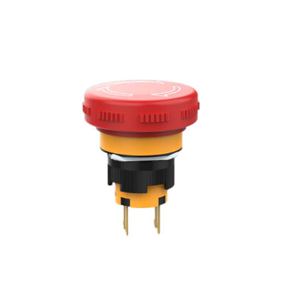 Emergency stop switch, e-stop button, push button, panel mount switches, rjs electronics ltd