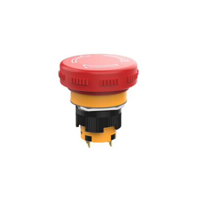 Emergency stop switch, e-stop button, push button, panel mount switches, rjs electronics ltd