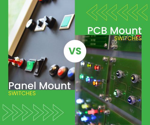 pcb vs panel mount, switches, rjs electronics ltd