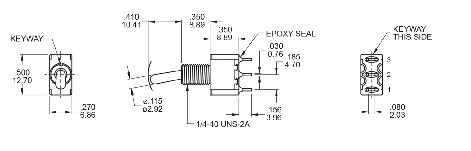 RJS-1M-SPDT – DRAWING – RJS Electronics Ltd