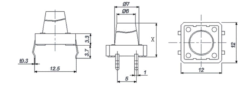 RJS-TACT-D35-H tact switch, rjs electronics ltd