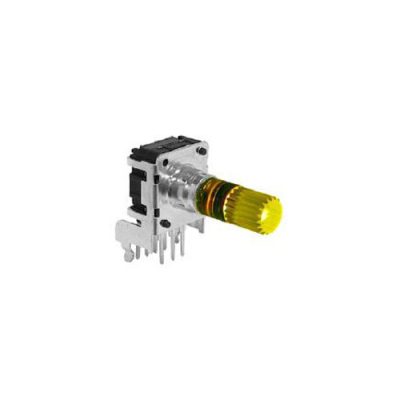 RJSILLUME-12S24212 PCB mount led illuminated rotary encoder with push button switch, horizontal type, LED switches, RJS Electronics Ltd