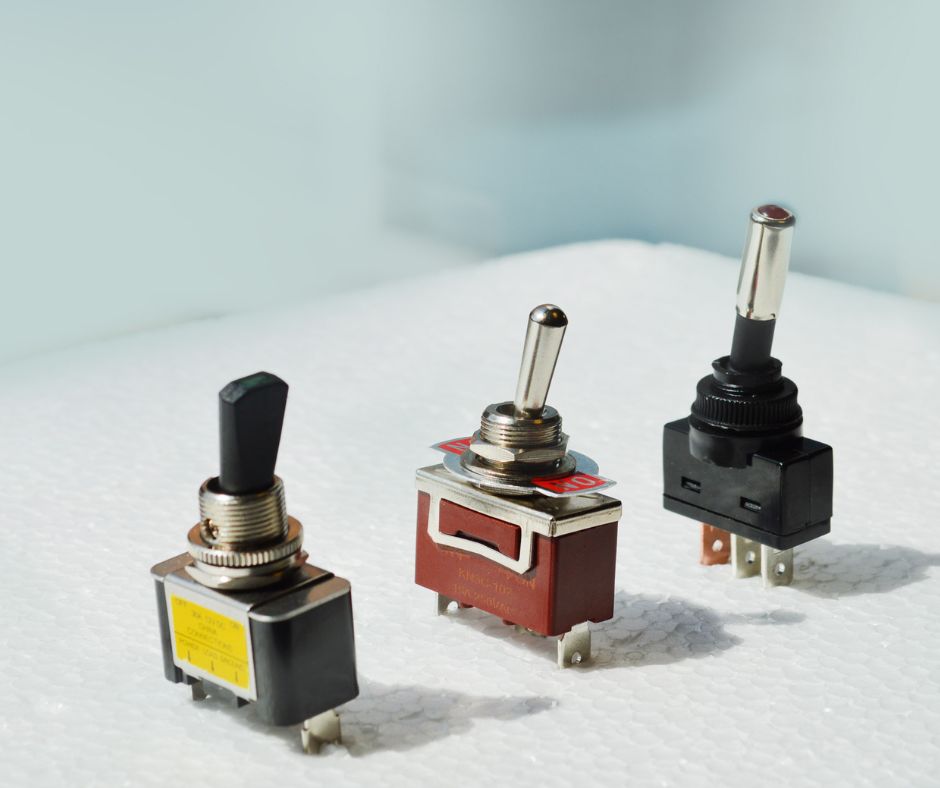 Toggle switches group image, metal toggle switches, plastic toggle switches, vertical mount, horizontal mount, rjs electronics ltd